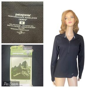 New!patagonia®
PERFORMANCE BASELAYER
capilene black jacket size M